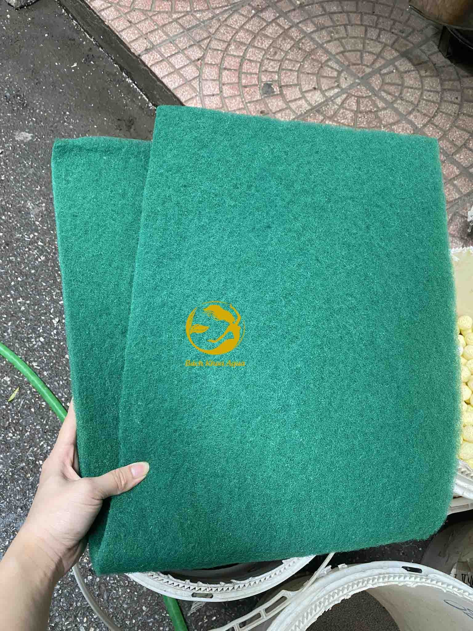 Bông lọc bể cá màu xanh lá cây